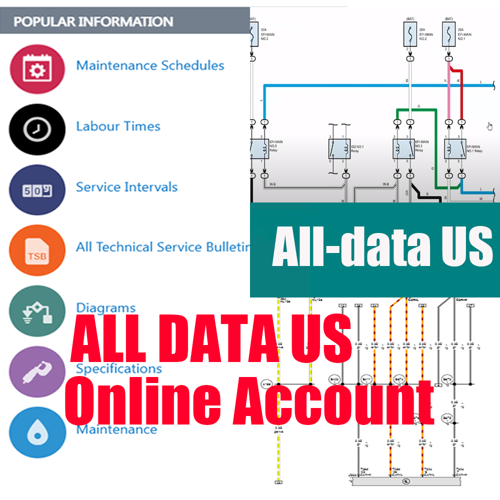 Workshop Tools Diagram - Онлайн-версия программы Alldata US для авторемонта