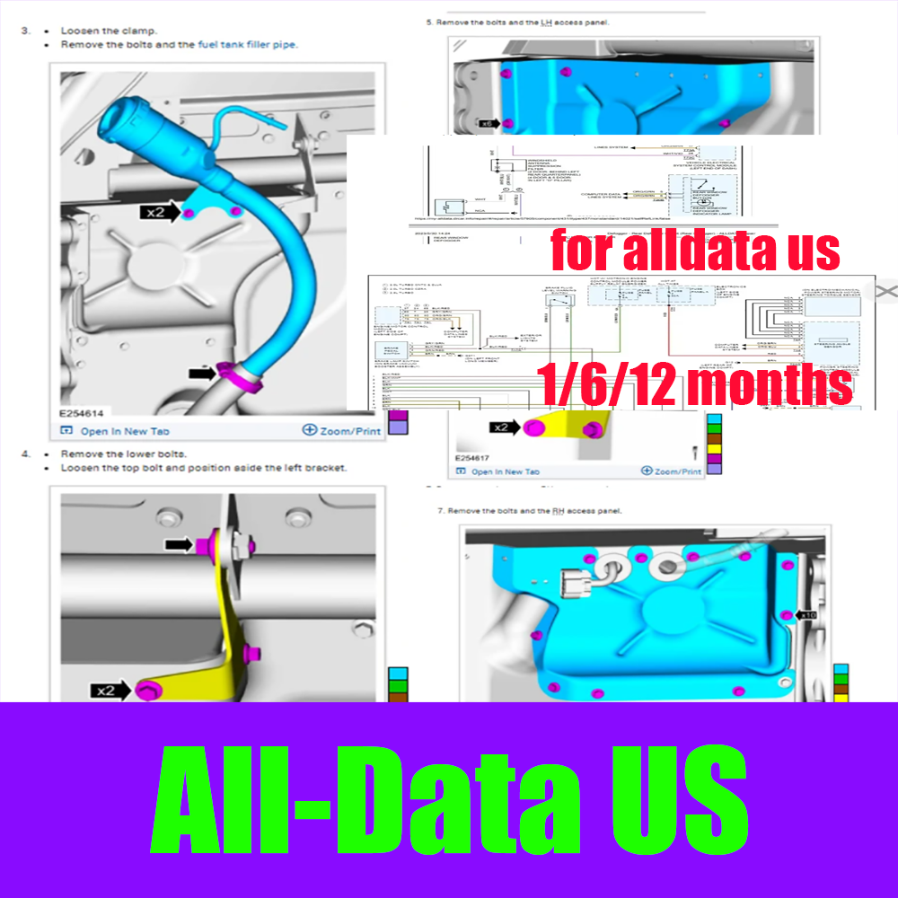 Workshop Tools Diagram - Онлайн-аккаунт Alldata US 2026: Полная версия,