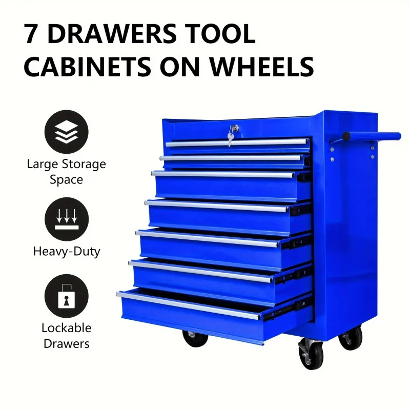 Car Workshop Tools Kit - Синяя многофункциональная тележка для инструментов с