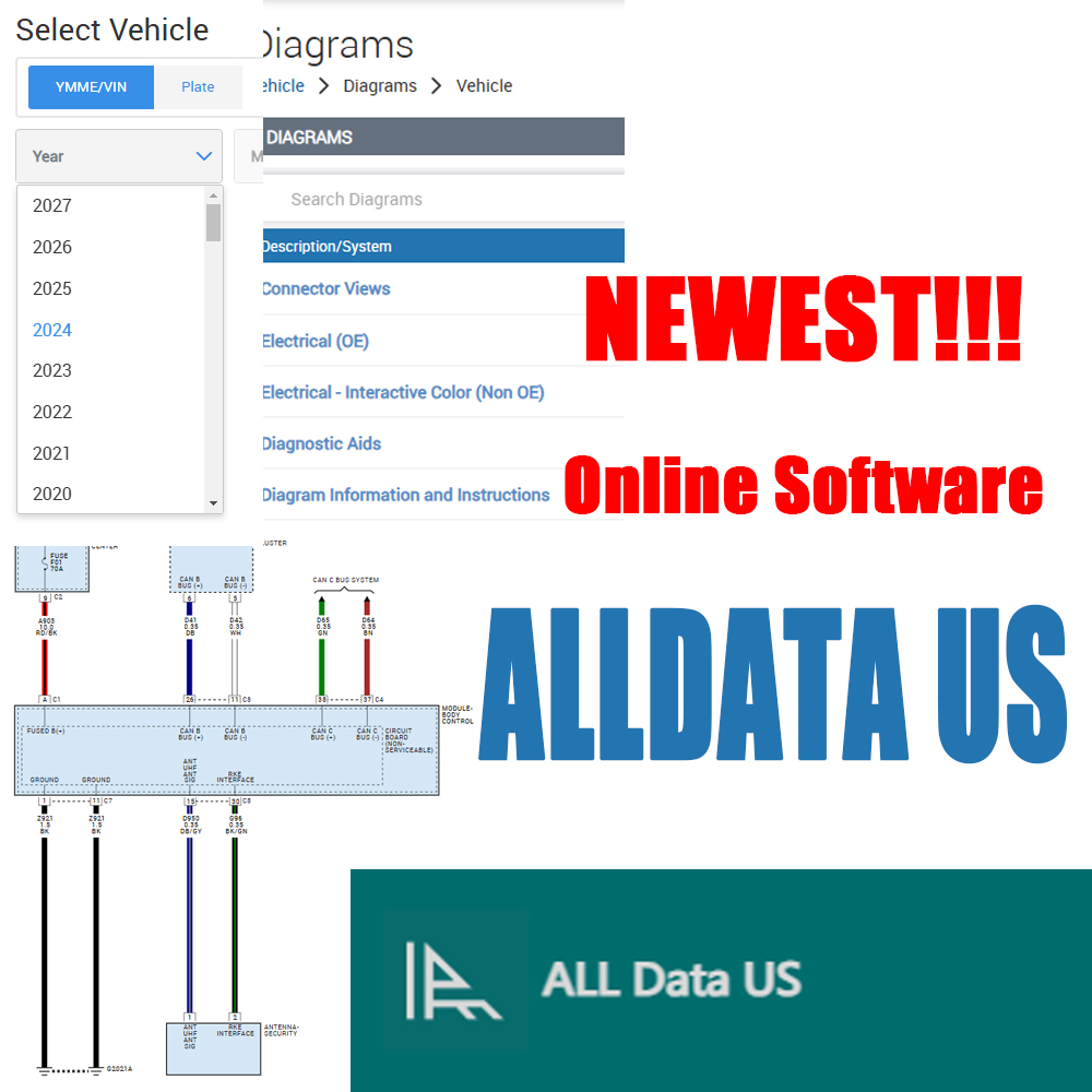 2026 Alldata US Полная версия: – обзор и цена Workshop Tools Diagram