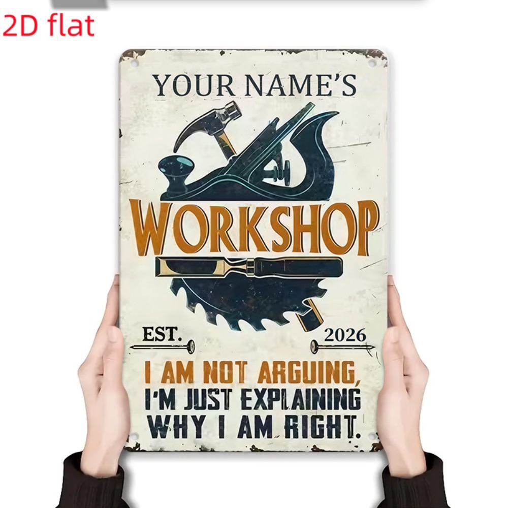 [2D Плоская] 1 шт. Металлическ – обзор и цена Workshop Tools With Name