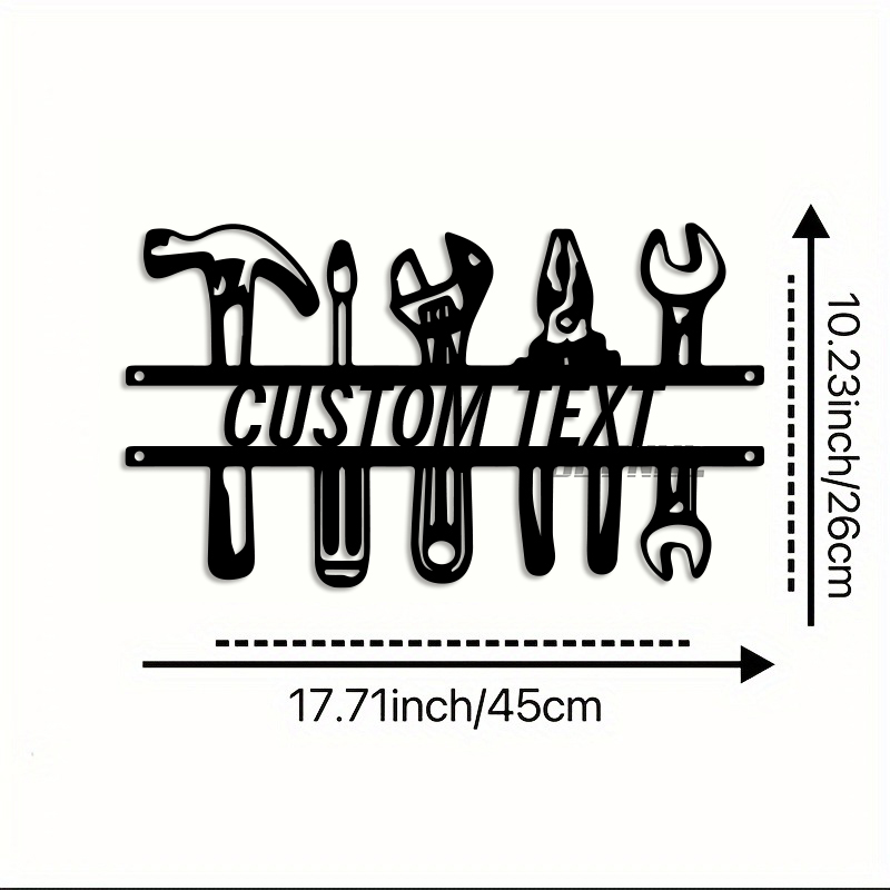 Железный настенный рисунок в и – обзор и цена Workshop Tools With Name