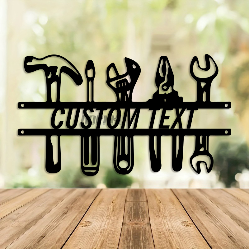 Железный настенный рисунок в и – обзор и цена Workshop Tools With Name