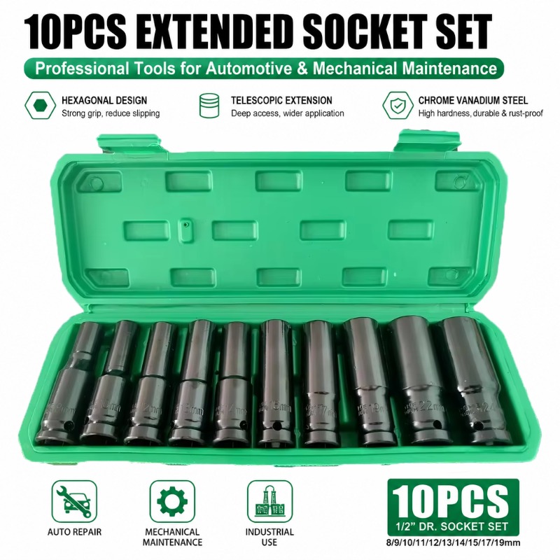 Набор из 10 глубоких ударных ш – обзор и цена Car Workshop Tools Kit